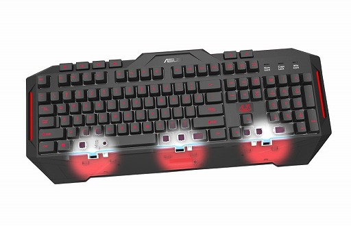 画像ギャラリー No.003のサムネイル画像 / 防滴仕様を謳うゲーマー向けキーボードがASUSから登場