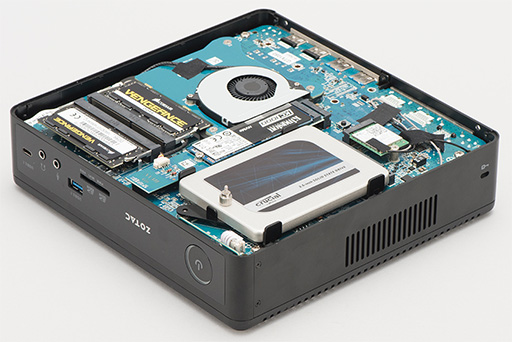 画像ギャラリー No.020のサムネイル画像 / ZOTACのミニベアボーンPC「ZBOX MAGNUS EN51050」レビュー。GTX 1050＋Core i5-7500T搭載の小型PCでゲームはどれくらい動くのか