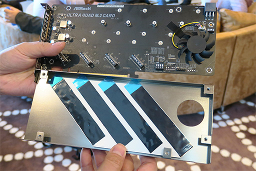 画像ギャラリー No.015のサムネイル画像 / ［CES 2018］世界初，Core XおよびRyzen Threadripper対応のMicroATXマザーボード2製品をASRockが披露
