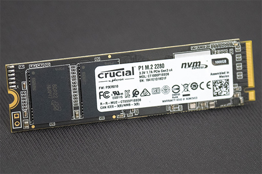 画像ギャラリー No.002のサムネイル画像 / Crucialブランド初のNVMe SSD「Crucial P1 SSD」が10月27日発売。エントリー市場向けに「手ごろな価格で大容量」を目指す