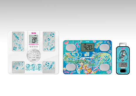画像ギャラリー No.005のサムネイル画像 / タニタ,「初音ミク」とコラボした体組成計2種類と歩数計を発表。いずれも予約受付は本日スタート