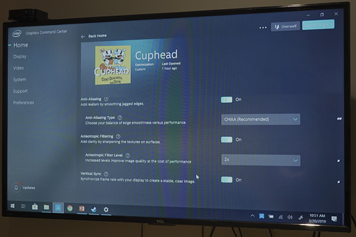 画像ギャラリー No.004のサムネイル画像 / ［GDC 2019］Intel，新世代グラフィックスコンパネ「Graphics Command Center」の提供を開始