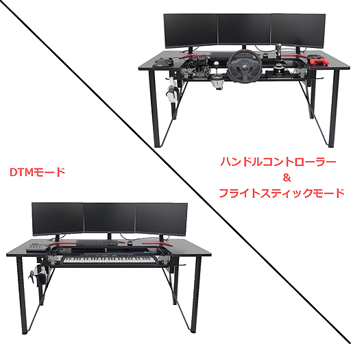 画像ギャラリー No.004のサムネイル画像 / 【PR】ステコンとキーボード&マウスをワンタッチで切り替えられる。ゲーマー向けデスク「ARCdesk」が東京ゲームショウ2019に出展へ