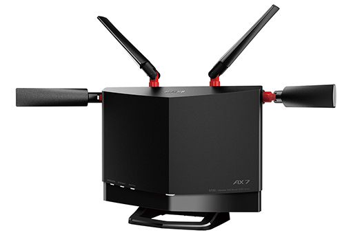 画像ギャラリー No.002のサムネイル画像 / バッファロー，Wi-Fi 6対応無線LANルーター計3製品を発表。WAN側が10Gbps対応の「WXR-5700AX7S」でゲーム向けもアピール