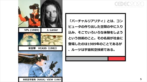 画像ギャラリー No.003のサムネイル画像 / ［CEDEC 2020］「ポストコロナ社会とVRとゲーム」聴講レポート。VRのこれまでとコロナ禍で10年がショートカットされた社会におけるVRとは