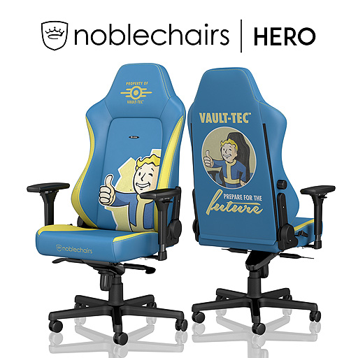 画像ギャラリー No.010のサムネイル画像 / 「Fallout」×noblechairsコラボのゲーマー向けチェアが本日発売。Vault Boyがニッコリほほえむ“Vault-Tec Edition”