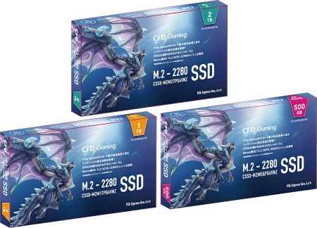 画像ギャラリー No.001のサムネイル画像 / リード最大7000MB/sを誇るPCIe 4.0対応M.2 SSDがCFD販売から発売