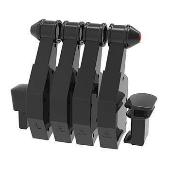 画像ギャラリー No.001のサムネイル画像 / 4発ジェット機の操縦に適したフライトシム用スロットルレバーが国内発売