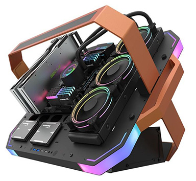 画像ギャラリー No.003のサムネイル画像 / 取っ手の付いたゲーマー向けオープンフレーム型PCケースが発売