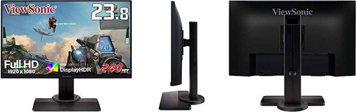画像ギャラリー No.001のサムネイル画像 / ViewSonic,240Hz表示&FreeSync対応のゲーマー向け23.8型フルHDディスプレイを発売