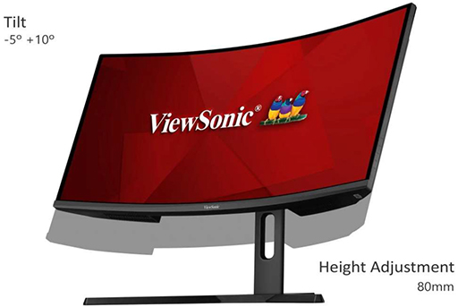 画像ギャラリー No.007のサムネイル画像 / ViewSonic,34インチ,3440×1440ドットで144Hz表示対応のゲーマー向け湾曲型液晶ディスプレイを発売