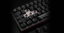 画像ギャラリー No.004のサムネイル画像 / PowerColorから幅約325mmのゲーマー向けコンパクトキーボードが登場