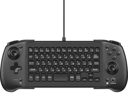 画像ギャラリー No.007のサムネイル画像 / 小型キーボードの左右に合体できるSwitch用伸縮式ゲームパッドが登場。キーボードにはJoy-Conも合体可能