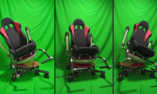 画像ギャラリー No.007のサムネイル画像 / ［TGS2022］Movereブースで見つけた，現実世界とVR空間で対戦するVRゲームをレポート。動くシートと風が，ヒヤリとする落下感を生み出す
