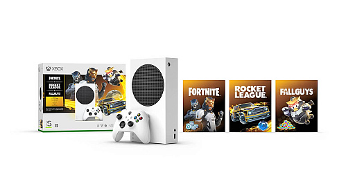 画像ギャラリー No.002のサムネイル画像 / Xbox Series S本体に「Fortnite」と「Rocket League」「Fall Guys」,さらにゲーム内アイテムなどを同梱した特別バージョンを11月29日に発売