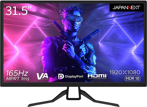 画像ギャラリー No.001のサムネイル画像 / JAPANNEXT，165Hz表示対応の31.5型フルHD液晶ディスプレイを発売