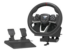 SwitchとPCで使えるホリ製のステアリングホイール＆ペダルのセット「レーシングホイール APEX」が5月25日に発売