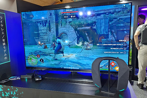 画像ギャラリー No.004のサムネイル画像 / ［TGS2023］リアルサラウンドのネックバンド型ワイヤレススピーカー「SC-GNW10」をパナソニックブースで体験してみよう