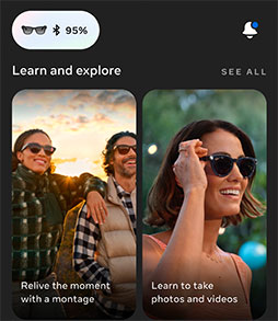 画像ギャラリー No.020のサムネイル画像 / Metaが開発したスマートグラス「Ray-Ban Meta Smart Glasses」は，メガネ型スマートフォンの未来を感じさせるアイテムだ