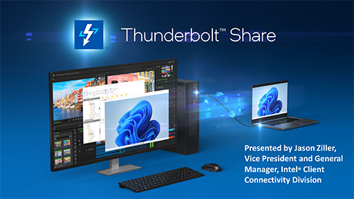 画像ギャラリー No.002のサムネイル画像 / ThunderboltでファイルやデスクトップをPC同士で共有する「Thunderbolt Share」をIntelが発表