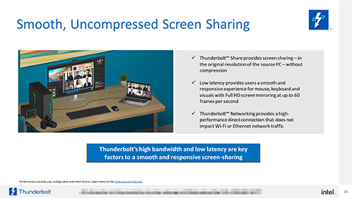 画像ギャラリー No.007のサムネイル画像 / ThunderboltでファイルやデスクトップをPC同士で共有する「Thunderbolt Share」をIntelが発表