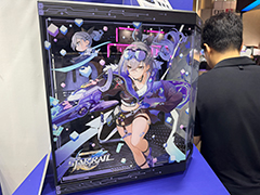 「崩壊3rd」「崩壊：スターレイル」コラボデザインのHYTE製ピラーレスPCケースが展示中。松雀＆銀狼推しは注目だ［TGS2024］