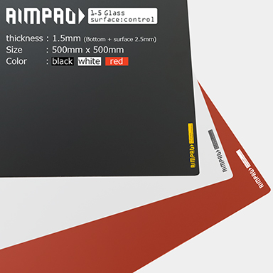画像ギャラリー No.001のサムネイル画像 / 厚さ2.5mmのガラス製マウスパッド「AIMPAD1.5」の先行予約がスタート