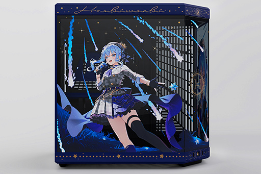 画像ギャラリー No.003のサムネイル画像 / ホロライブ「星街すいせい」コラボデザインのピラーレスPCケースが予約開始。初回限定版にはタペストリが付属する
