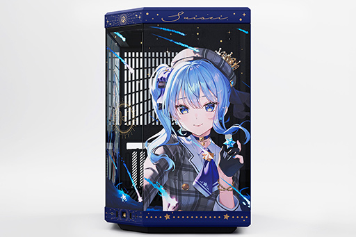 画像ギャラリー No.004のサムネイル画像 / ホロライブ「星街すいせい」コラボデザインのピラーレスPCケースが予約開始。初回限定版にはタペストリが付属する