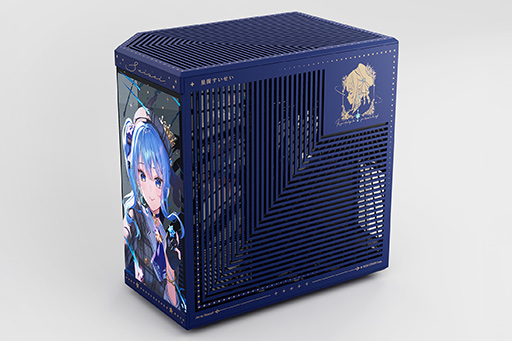 画像ギャラリー No.005のサムネイル画像 / ホロライブ「星街すいせい」コラボデザインのピラーレスPCケースが予約開始。初回限定版にはタペストリが付属する