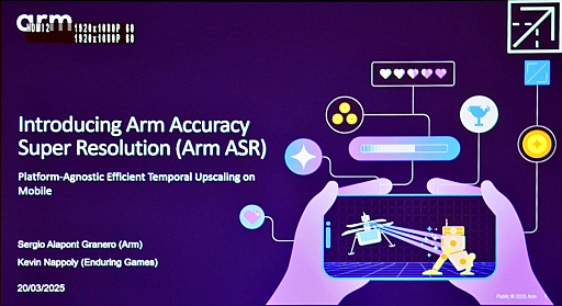 画像ギャラリー No.004のサムネイル画像 / ［GDC 2025］AMDのFSR 2をARMが魔改造!?　「ARM Accuracy Super Resolution」はモバイルゲーミングの救世主となるか
