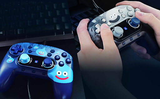 画像ギャラリー No.004のサムネイル画像 / スライムやはぐれメタルが微笑むPC用ゲームパッド「ドラゴンクエスト ホリパッド」が5月27日発売