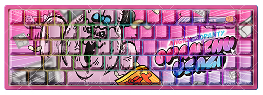 画像ギャラリー No.001のサムネイル画像 / 「おぱんちゅうさぎ」コラボデザインのゲーマー向け65％キーボードが登場。ラピッドトリガー対応