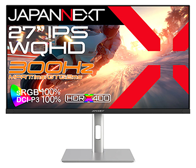 画像ギャラリー No.001のサムネイル画像 / 300Hz表示対応で，税込3万円台後半の27型フルHD液晶ディスプレイがJAPANNEXTから発売に