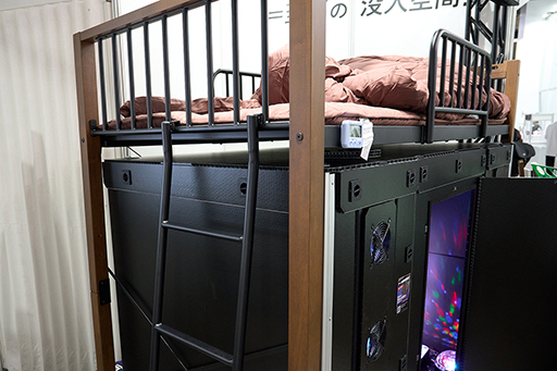 画像ギャラリー No.005のサムネイル画像 / ロフトベッドを備えた簡易防音室「ONE-Z Loft」に新モデルが登場。既存製品から設計を大幅見直し［TGS2025］