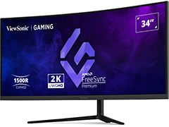 34インチ湾曲ウルトラワイドVA液晶で約4万2000円のゲーマー向けディスプレイがViewSonicから