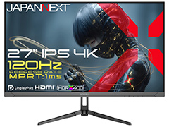 JAPANNEXTが4K/120Hz対応の27インチゲーミングモニター3モデルを一斉発売。3万4980円から