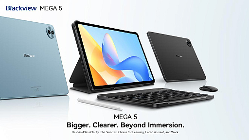 画像ギャラリー No.002のサムネイル画像 / 12.2インチタブレット「Blackview MEGA 5」販売中。キーボードやマウス，スタイラスを同梱し，価格は216.99ドルから