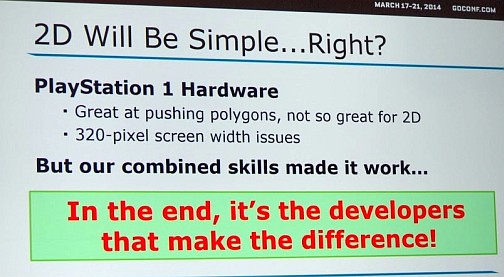 画像ギャラリー No.009のサムネイル画像 / ［GDC 2014］ゲームの開発は人に始まり，人に帰結する。五十嵐孝司氏が「悪魔城ドラキュラX 月下の夜想曲」の裏側を語ったセッションをレポート