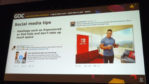 画像ギャラリー No.003のサムネイル画像 / ［GDC 2017］デベロッパとゲーム実況者の幸せな関係とは。コンサルタント会社が語るインフルエンサーマーケティングのすすめ