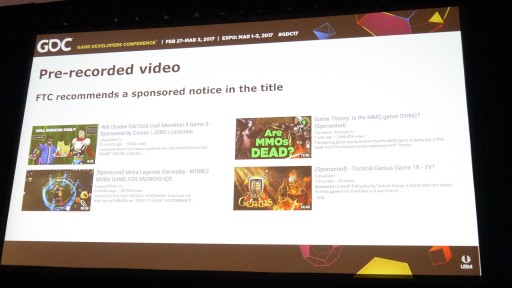 画像ギャラリー No.004のサムネイル画像 / ［GDC 2017］デベロッパとゲーム実況者の幸せな関係とは。コンサルタント会社が語るインフルエンサーマーケティングのすすめ