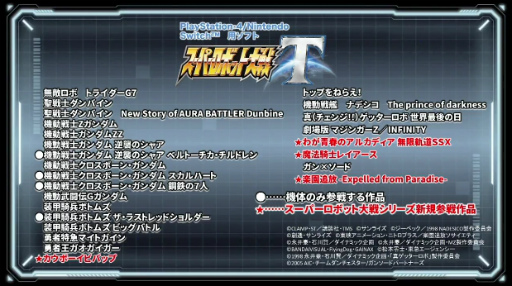 画像ギャラリー No.004のサムネイル画像 / スパロボ最新作「スーパーロボット大戦T」発表。レイアースやカウボーイビバップなど新規参戦。PS4/Nintendo Switch向けに2019年発売予定