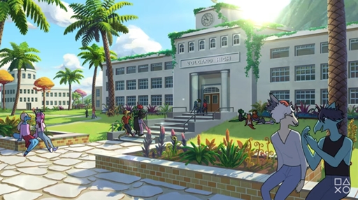 画像ギャラリー No.003のサムネイル画像 / PS5新作「Goodbye Volcano High」が発表。擬人化された動物たちによる青春群像劇が描かれる