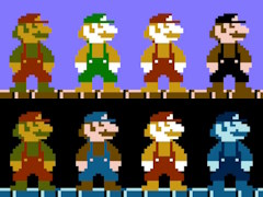 「スーパーマリオ」でスターを取ったときの光り方は,地上と地下で違う。そこにはファミコンゆえの理由があった