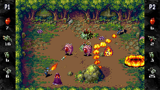 画像ギャラリー No.004のサムネイル画像 / ドット絵・高難度のアリーナシューター「Xeno Crisis」，スーパーファミコン版を2023年Q4にリリース。予約受付を開始