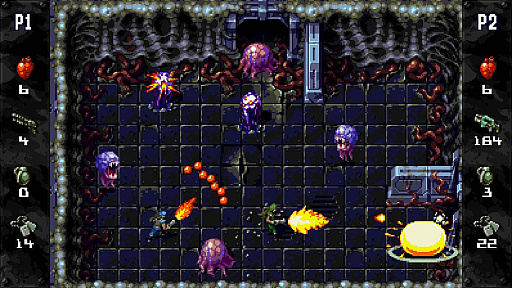 画像ギャラリー No.005のサムネイル画像 / ドット絵・高難度のアリーナシューター「Xeno Crisis」，スーパーファミコン版を2023年Q4にリリース。予約受付を開始