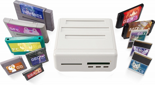 画像ギャラリー No.010のサムネイル画像 / FC，メガドラ，PCエンジン，GBAなど1台で11機種のゲームカセットに対応。レトロゲーム互換機「レトロフリーク」再入荷分を3月下旬より販売