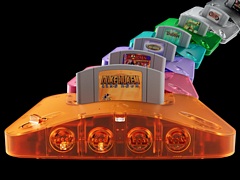 クリアカラーのN64互換機が発売。中身が透けるクリア仕様で，遅延なし，公式周辺機器にも対応したプレイを楽しめる