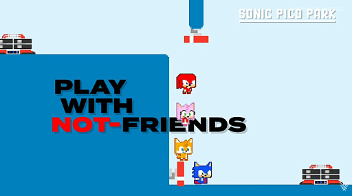 画像ギャラリー No.002のサムネイル画像 / 「SONIC PICO PARK」発表。「PICO PARK」と「ソニック・ザ・ヘッジホッグ」シリーズのコラボ作品