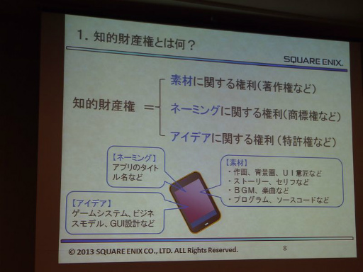 画像ギャラリー No.002のサムネイル画像 / ［CEDEC 2013］スマートフォンアプリの権利を守り，パクリ問題を回避するために――具体的な対策も語られたセッションをレポート